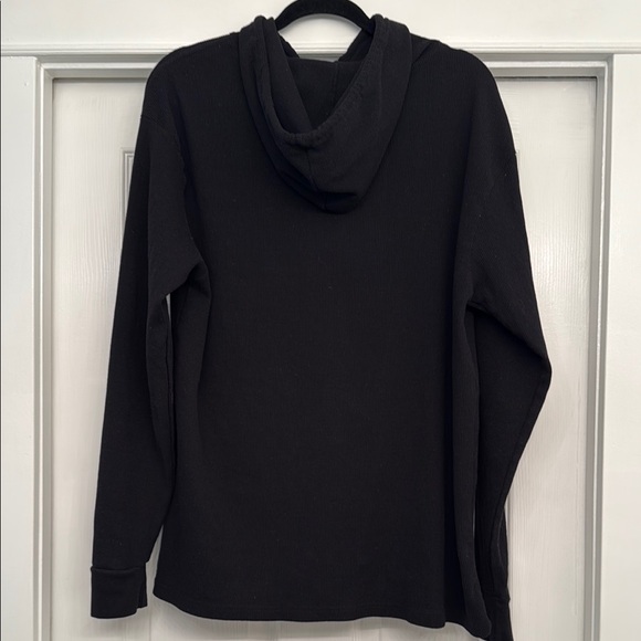 Rose Embroidery Black Hoodie - Picture 3 of 3